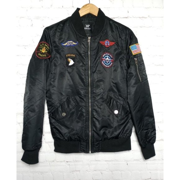XRAY Jackets & Coats Xray Jeans Tactical Bomber Zip Up Jacket Size